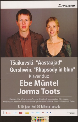 Klaveriduo Ebe Müntel, Jorma Toots