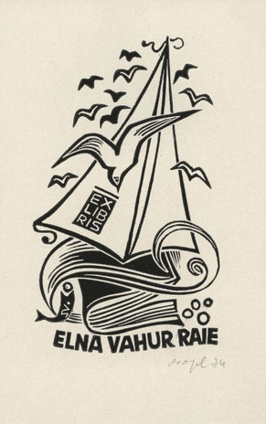 Ex libris Elna Vahur Raie 