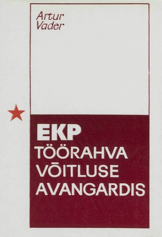 Eestimaa Kommunistlik Partei töörahva võitluse avangardis : vabariigi parteiorganisatsiooni kogemusi NLKP XXIII kongressi otsuste elluviimisel 