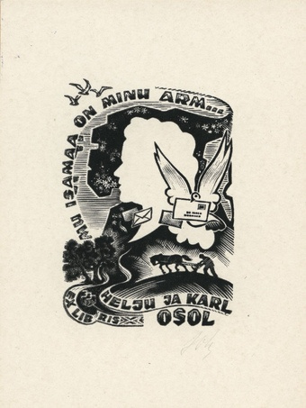 Ex libris Helju ja Karl Osol 