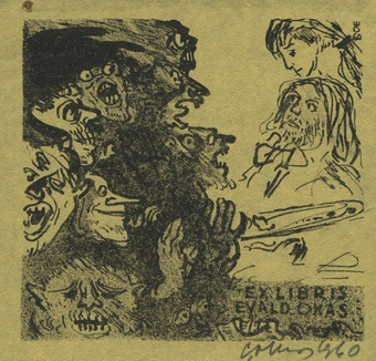 Ex libris Evald Okas 