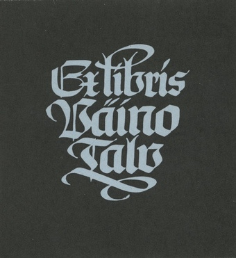 Ex libris Väino Talv 