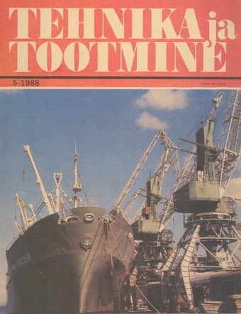 Tehnika ja Tootmine ; 5 1988-05
