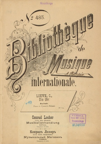 Die Uhr : ballade : piano et cornet à pistons 