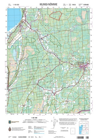 O-35-62 Kilingi-Nõmme : Eesti = Estonia 1:100 000 