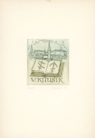 Ex libris V. Kuusik 