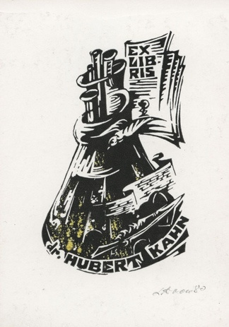 Ex libris dr. Hubert Kahn 