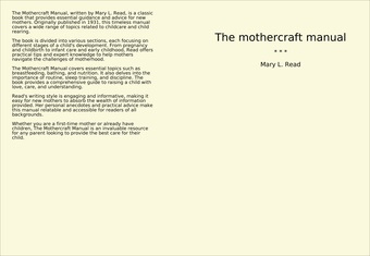 The mothercraft manual 