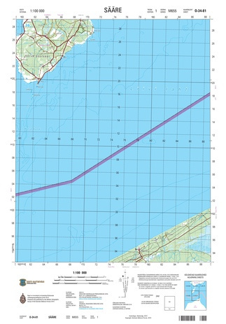 O-34-81 Sääre : Eesti = Estonia 1:100 000 