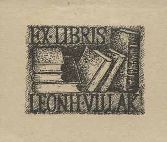 Ex libris Leonh. Villak 