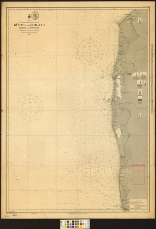 Ostsee. Deutsche und Russische Küste 17, Küste von Kurland, Memel bis Steinort 