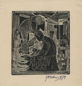 Ex libris August Okas 