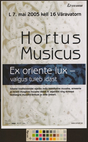 Hortus Musicus : ex oriente lux 
