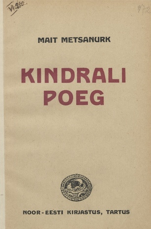 Kindrali poeg : draama seitsmes pildis epiloogiga