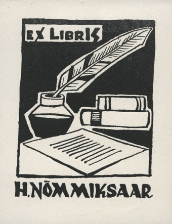 Ex libris H. Nõmmiksaar 