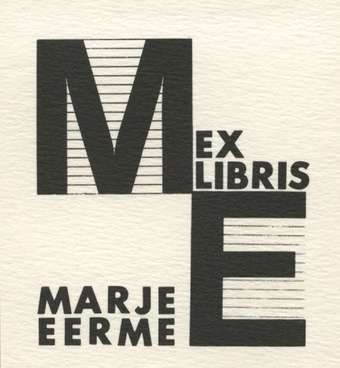 Ex libris Marje Eerme 