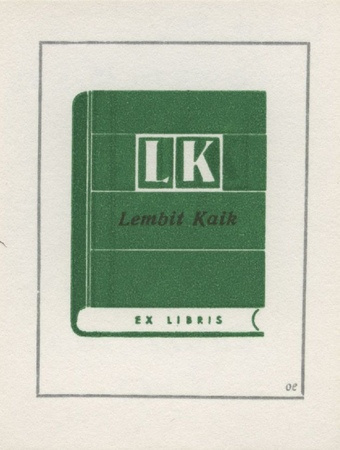 Lembit Kaik ex libris 
