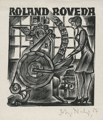 Roland Roveda ex libris 
