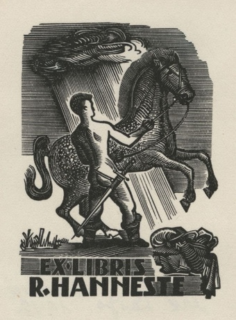 Ex-libris R. Hanneste 