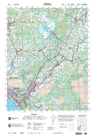 O-35-50 Pärnu : Eesti = Estonia 1:100 000 