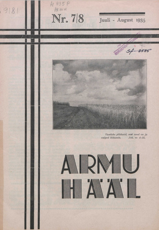 Armu Hääl ; 7-8 1935-07-26