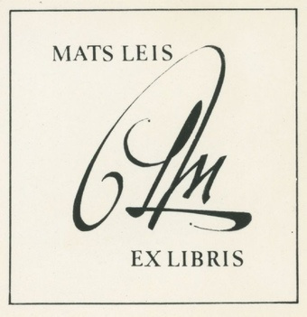 Mats Leis ex libris 