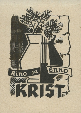 Ex libris Aino ja Enno Krist 