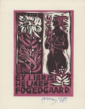 Ex libris Helmer Fogedgaard 