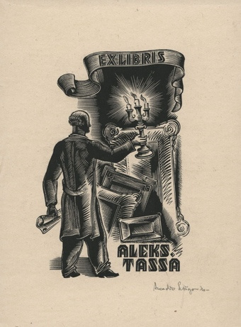 Ex libris Aleks. Tassa 