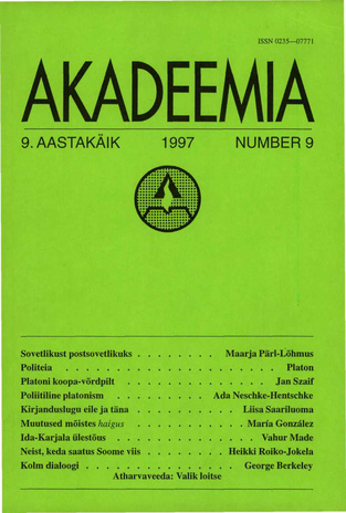 Akadeemia ; 9 1997