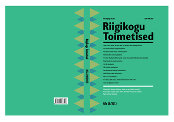 Riigikogu toimetised ; 28