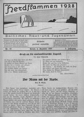 Herdflammen : Baltisches Haus- und Jugendblatt ; 22 1928-12-04