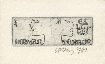 Ex libris Herman Tobber 