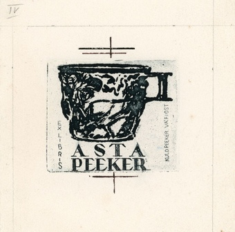 Ex libris Asta Peeker 