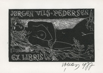 Jørgen Vils-Pedersen ex libris 