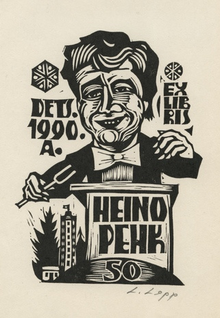 Ex libris Heino Pehk 50 