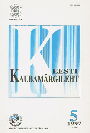 Eesti Kaubamärgileht ; 5 1997-05