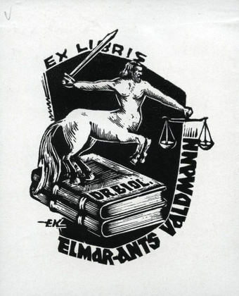 Ex libris Elmar-Ants Valdmann 