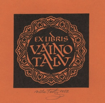 Ex libris Väino Talv 