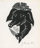 Jüri Arrak ex libris 1983 