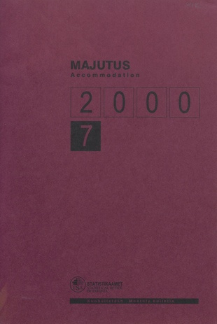 Majutus : kuubülletään = Accommodation : monthly bulletin ; 7 2000-09