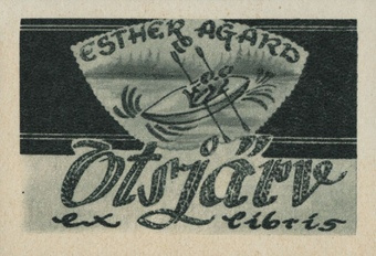 Esther Agard Otsjärv ex libris 