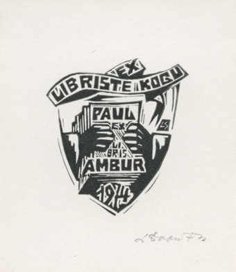 Ex libriste kogu Paul Ambur 1974 