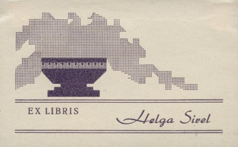 Ex libris Helga Sirel 