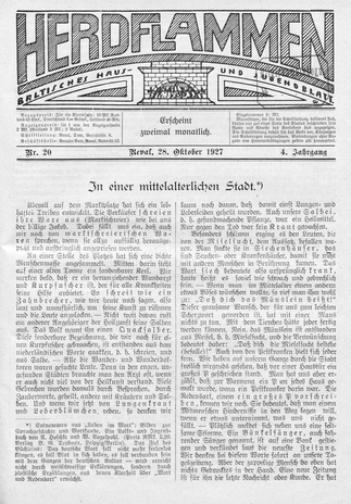 Herdflammen : Baltisches Haus- und Jugendblatt ; 20 1927-10-28