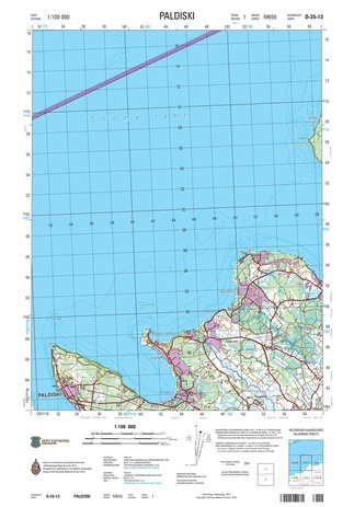 O-35-13 Paldiski : Eesti = Estonia 1:100 000 