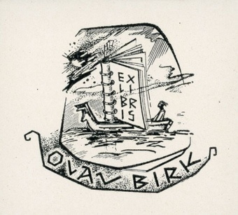 Ex libris Olav Birk 