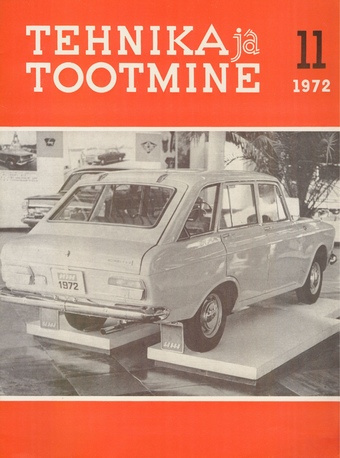 Tehnika ja Tootmine ; 11 1972-11
