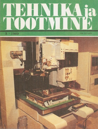 Tehnika ja Tootmine ; 3 1989-03