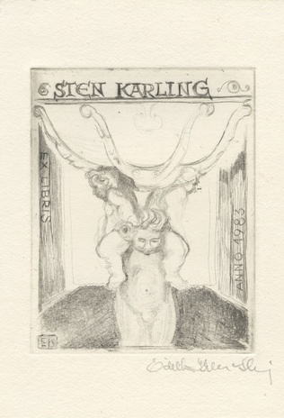 Sten Karling ex libris 